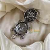 Silver AD Stone Kumkum Box-Turtle-G10269